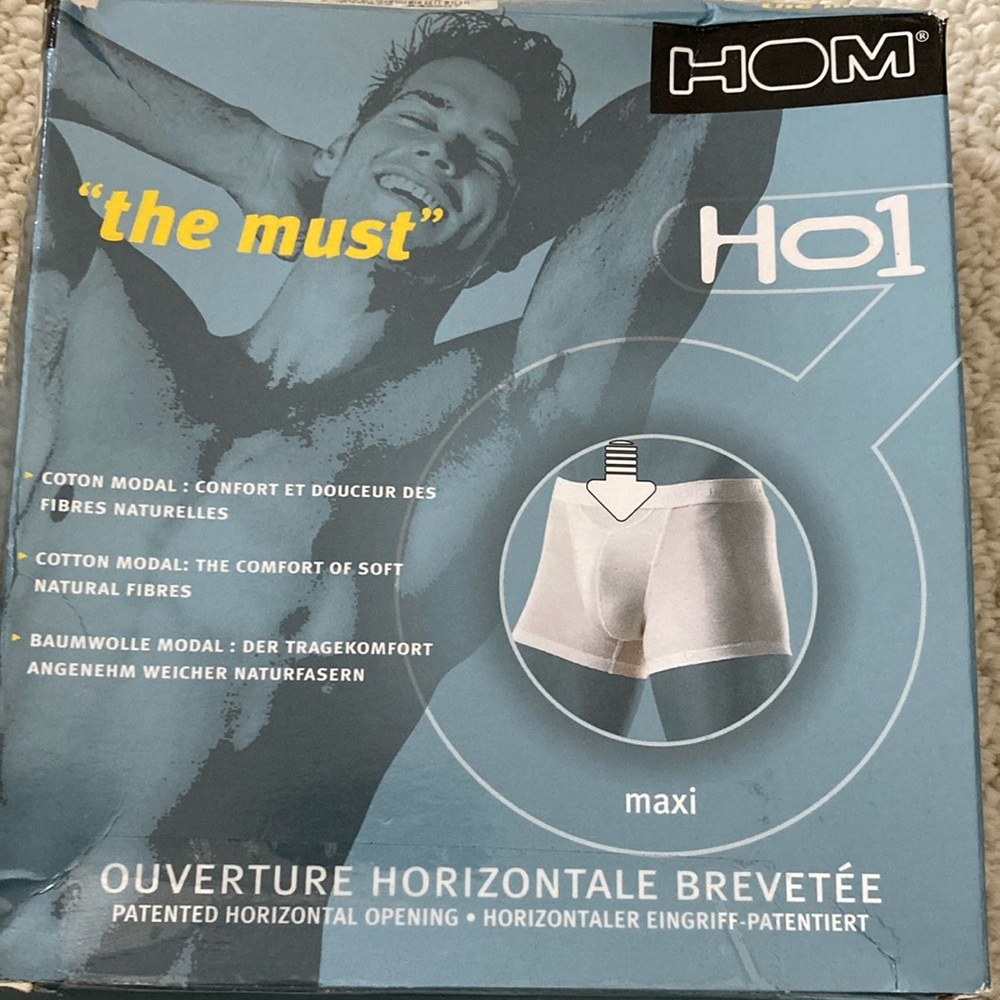 HOM Cotton Modal Max Boxer Brief Size XXL NEW in box Maxi